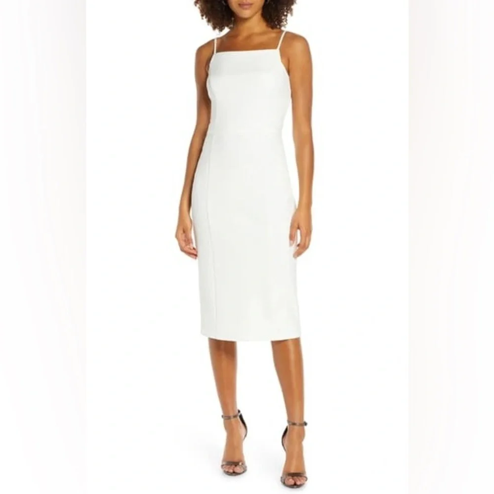 Harlyn Body-con Dress In Off White